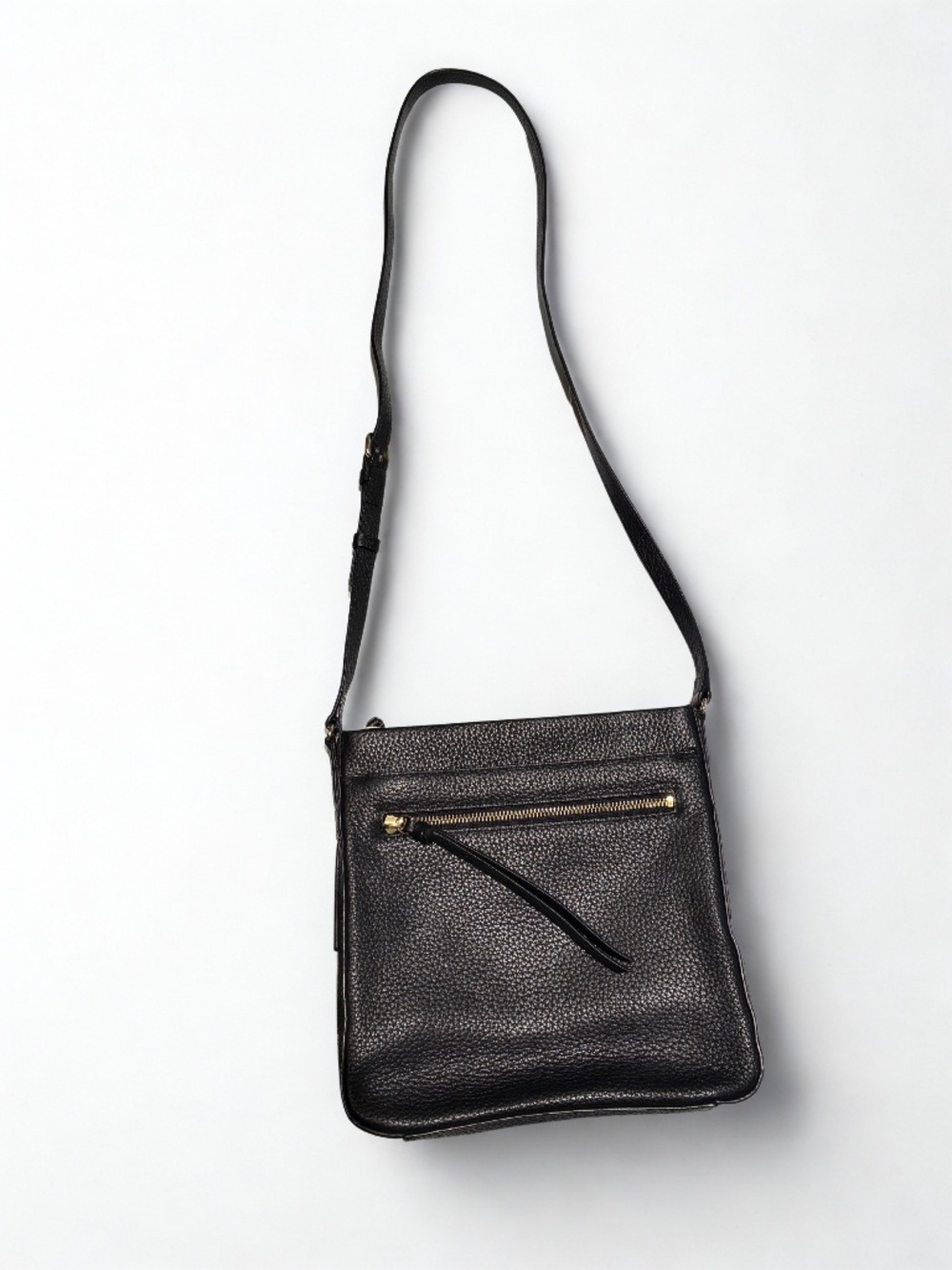 14th & Union Pebbled Leather Crossbody Bag, Black